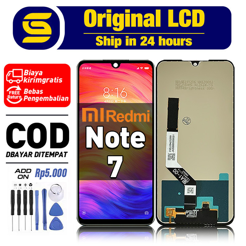 LCD Redmi Note 7 Original Touchscreen Fullset Compatible For Glass Digitizer ori asli COD