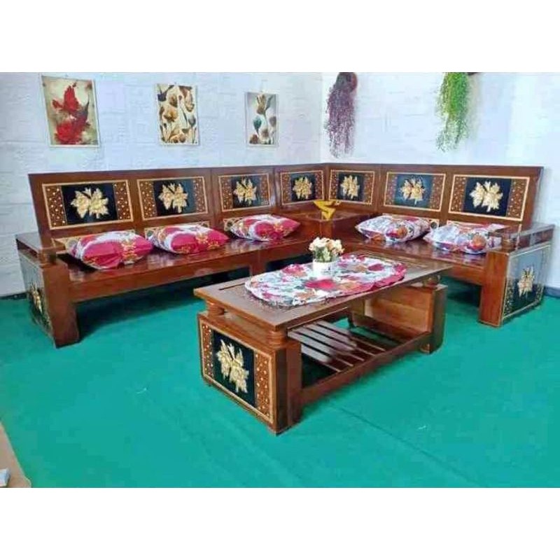 KURSI TAMU JATI KURSI SUDUT JATI SET KURSI TAMU JATI KURSI SUDUT