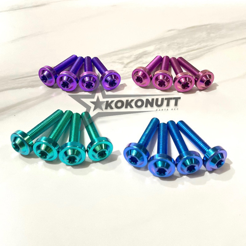 Baut Visor Nmax Old Titanium Original Vietnam