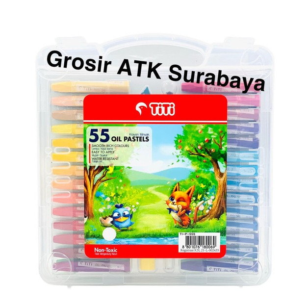 

CRAYON TiTi 55 WARNA TI-P-55S / Krayon Minyak / Oil Pastels TiTi 55 WARNA TI-P-55S Original Asli