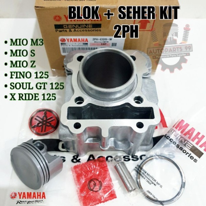 Blok Seher Yamaha 2PH Mio M3 Soul Gt 125 X Ride X Ride 125 Kualitas Original Blok Piston Set