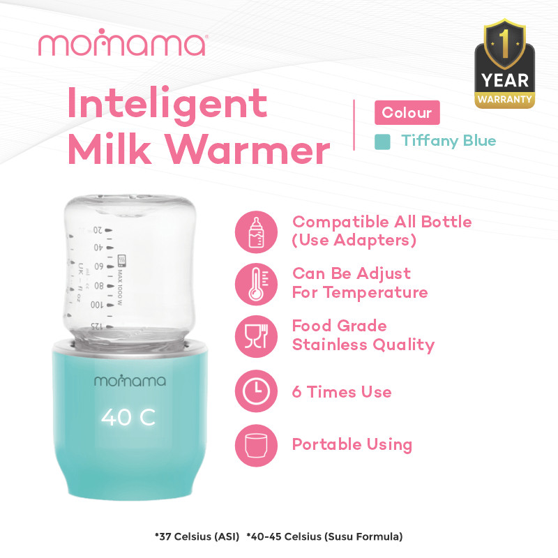 TERLARIS Momama® Intelligent Milk Warmer - (T-Blue) | Portable Warmer | Pemanas/Penghangat Susu Asi