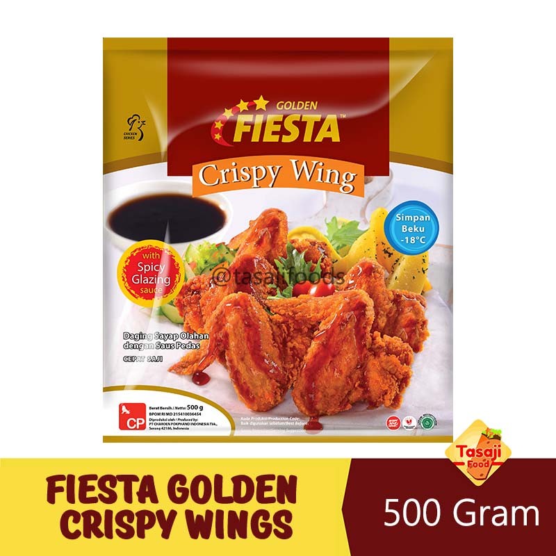 

FIESTA Golden Crispy Chicken Spicy Wing 500 Gram Tazaj Shop