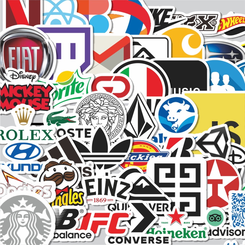 

Stiker Cutting Pack Sticker Motif logo Sticker Isi 100Pcs Series Aesthetic Lucu Keren Untuk Koper Bahan Vynil