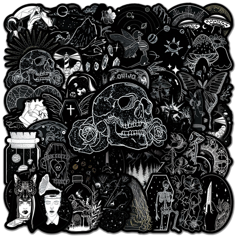 

10/30/50pcs INS Artsy Goth Aesthetic Graffiti Sticker Decals Waterproof DIY Skateboard Laptop Motorcycle Vinyl Cool Sticker Pack