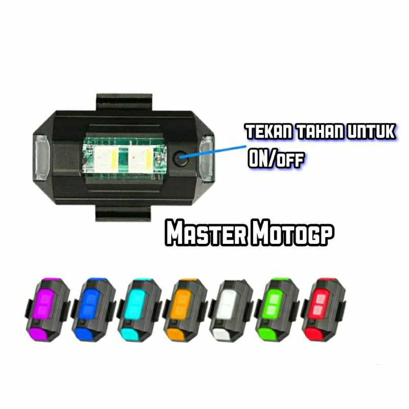 TERBARU OTTOID Lampu Led Strobo Safety Sein Led Depan Belakang Sepeda Motor / Lampu Belakang
