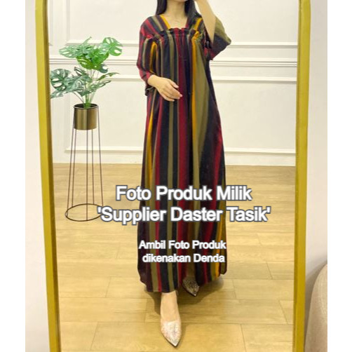 NOFOSHOP [DASTER PAULA Lengan 3/4 - Rayon Motif Premium Grade A] Daster Gamis Dress Rayon Cantik Mot