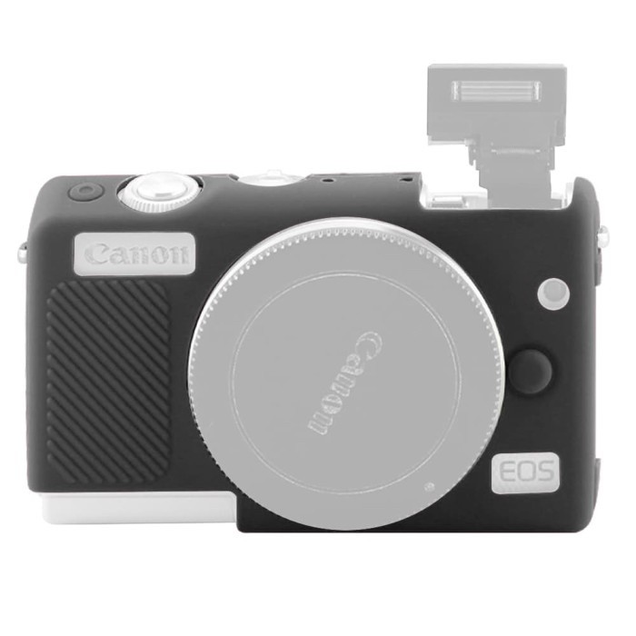 SILICONE CANON EOS M100 SILIKON CASE SILICON KAMERA MIRRORLESS - HITAM CO