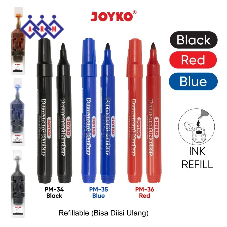 

Spidol Permanent Joyko PM 34 (1 BUAH) ++ Best Seller