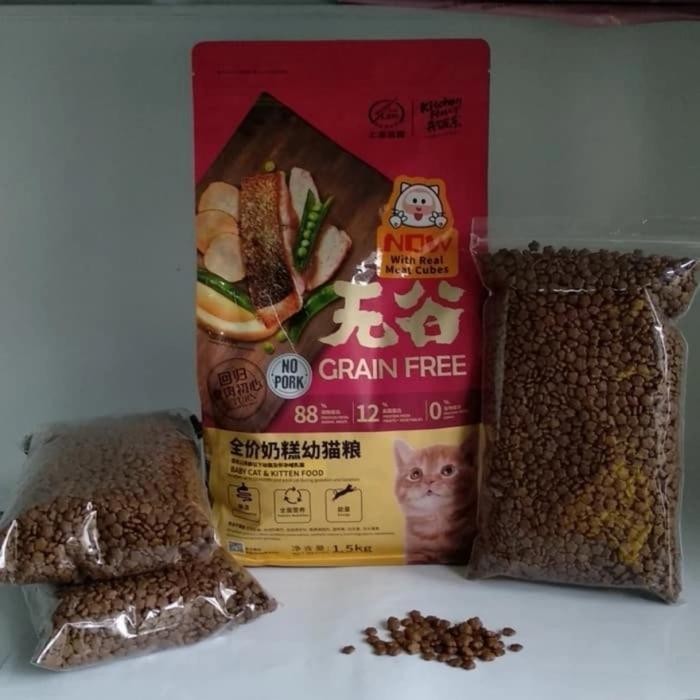 Kitchen Flavour Beauty repack 1kg / makanan kucing KF Kitchen Flavour