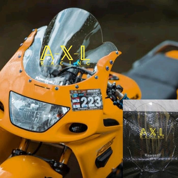 VISOR JENONG NINJA RR OLD Motorcycle - Hitam Smoke, Ninja RR Old