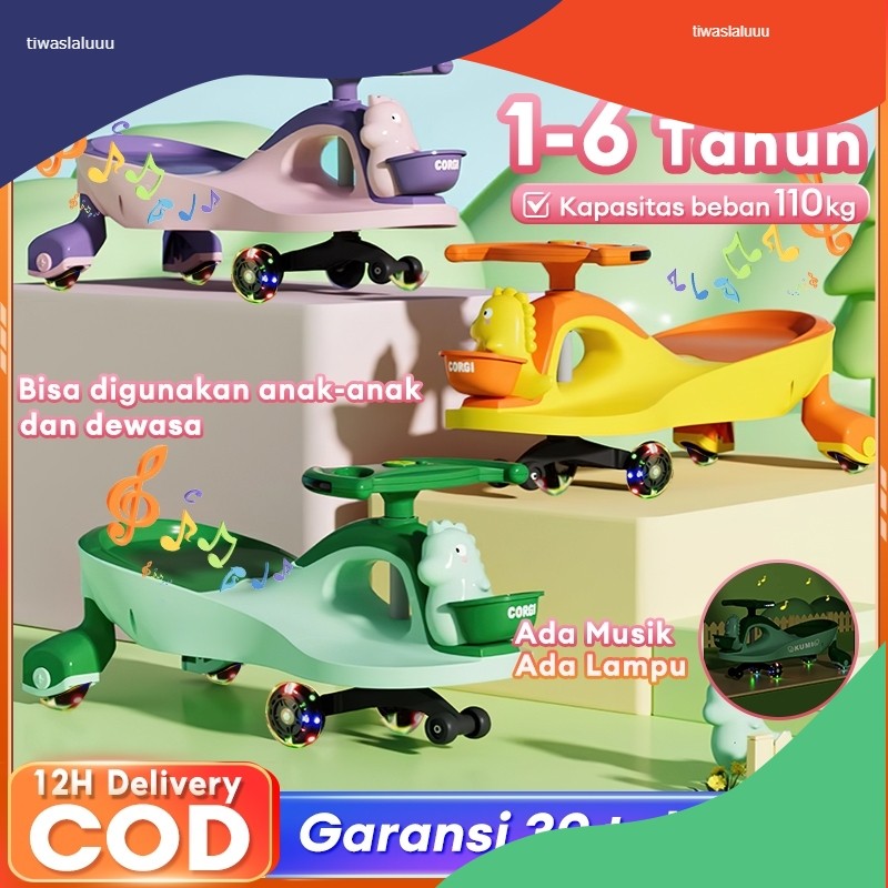 YOYO CAR Mobil Dorong Anak Mainan Ride Ada Musik Dan Lampu Duduk Mobil Mobilan Anak Dorong