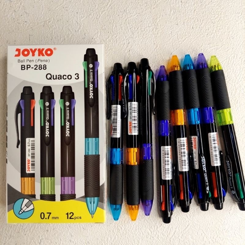 

NEW PULPEN 4 WARNA JOYKO QUACO 3 BP-288/lusin PREMIUM