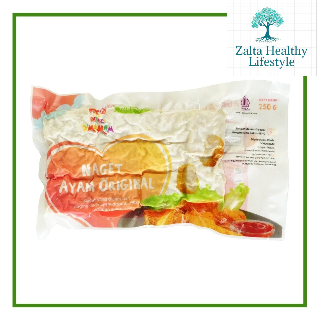 

ORGANIK Nugget Ayam D'MAMAM Original Halal, No MSG, Sehat BPOM 250gr