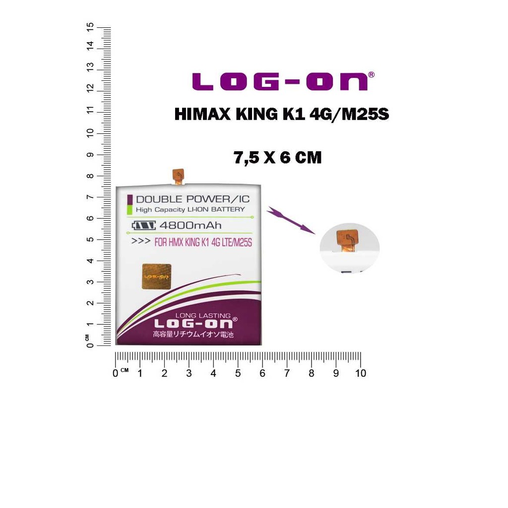 BATERAI LOGON HIMAX KING K1 LTE / M25S