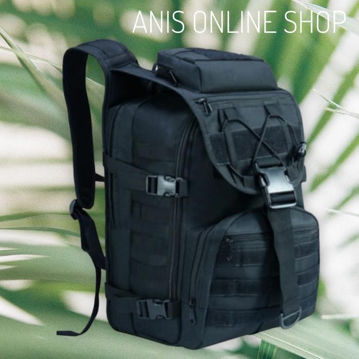 Tas punggung ransel 9900 tas rangsel tni militer gunung camping - Hitam