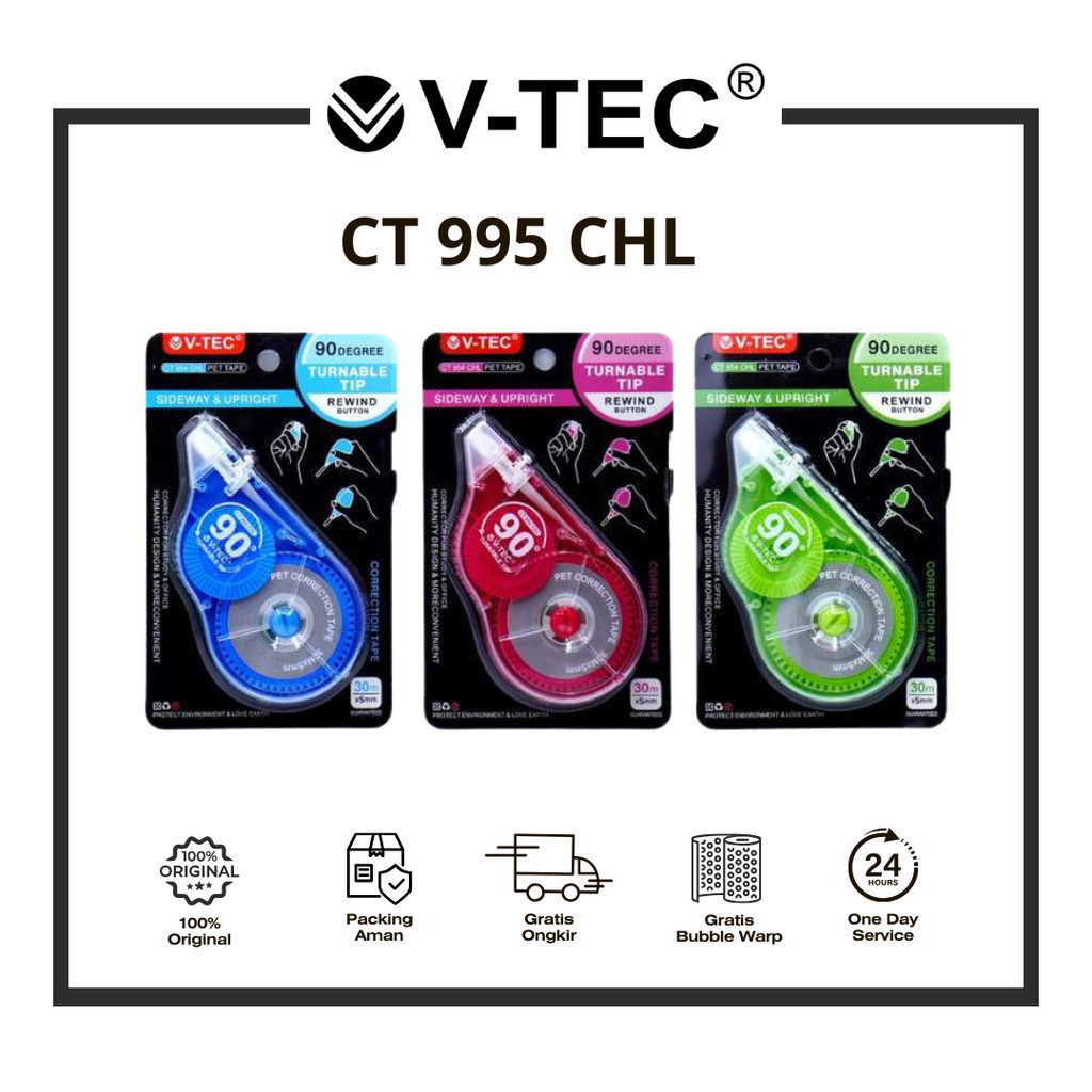 

V-TEC CORRECTION TAPE CT 954 // 955 CHL MIX PCS
