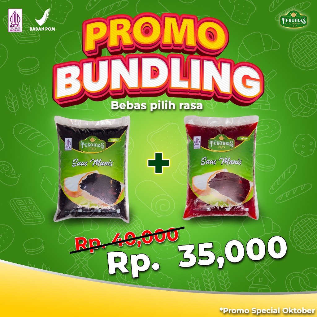 

TEKOMAS - PROMO BUNDLING 2 Selai Jelly 1 kg Rasa Stroberi Nanas Bluberi Keju Isian topping roti Kue