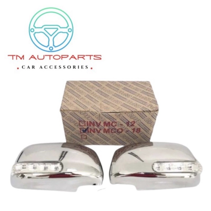 cover spion lampu sen sein innova lama 2004-2011 1 set 2pcs kiri kanan chrome