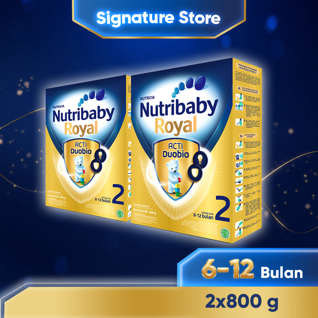 

Nutribaby Royal 2 Formula Bayi Bubuk 800 gr x 2