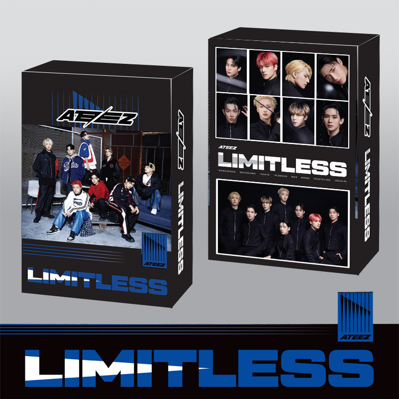 55pcs/set ATEEZ Album Limitless Postcard LOMO Card Beautiful Photo Card Hongjoong Seonghwa San Yeosa