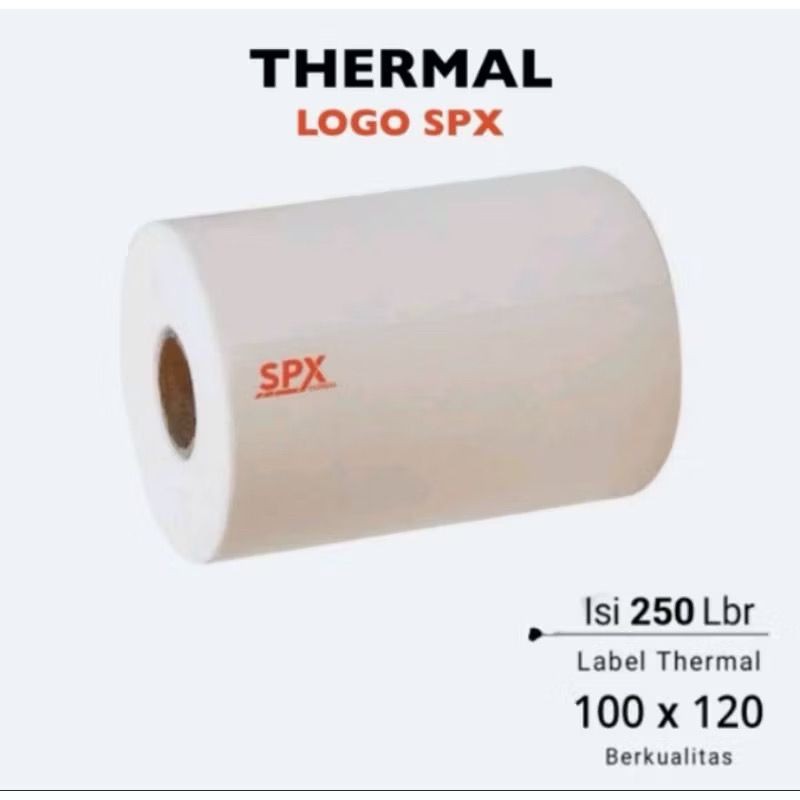 

Label Thermal logo SPX 120mmx100mm 250 lembar