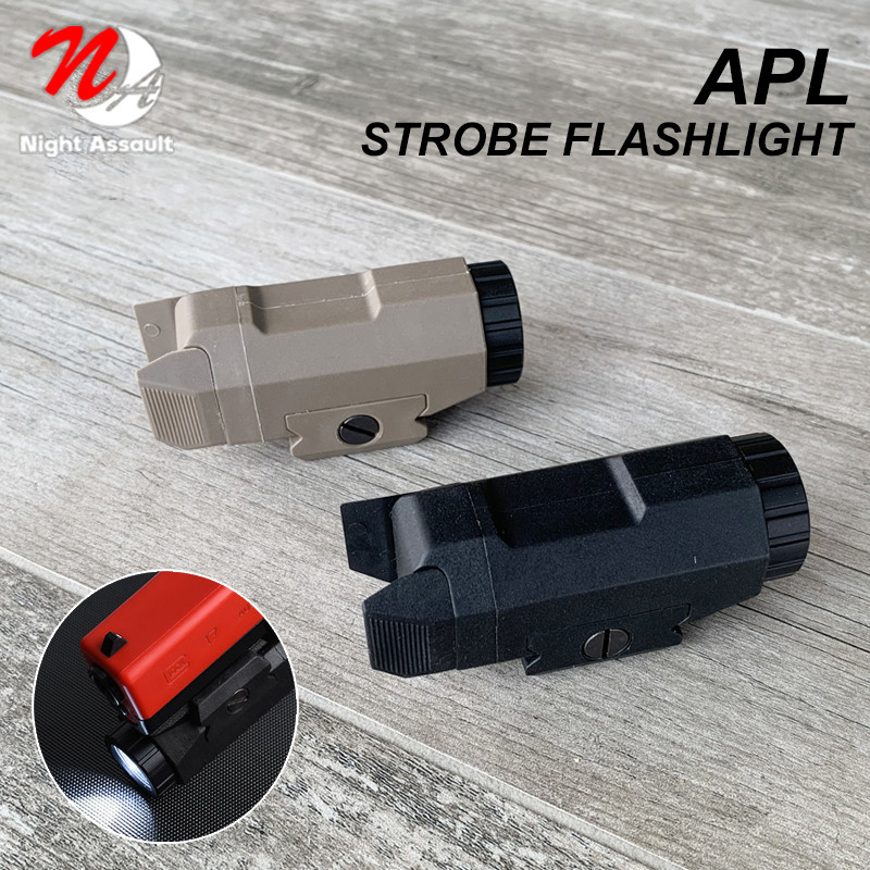 WADSN Airsoft APL WML-G2 Pistol Tactical Flashlight Gun Scout Light 400lm Whitelight Strob For G17 G