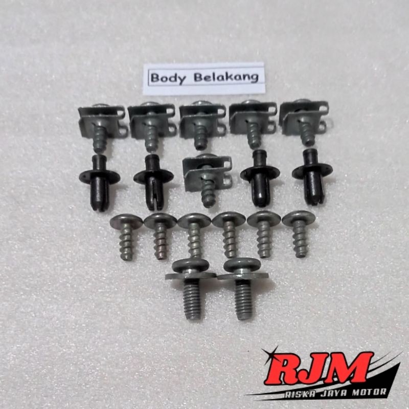 Baut Full Set Cover Bodi Body Belakang Yamaha Jupiter MX King 150 Old / Lama