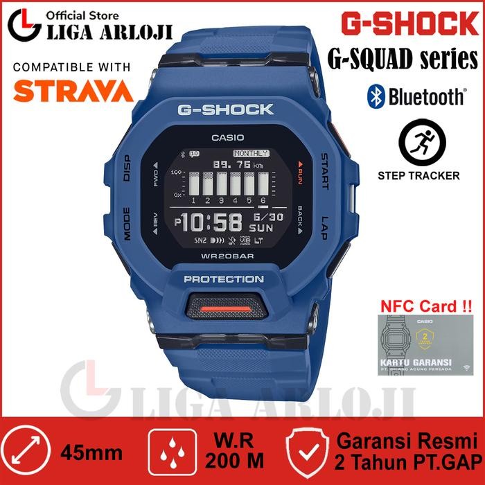 Casio G-SHOCK GBD-200-2DR Jam Tangan Pria GSHOCK GBD200 G-SQUAD