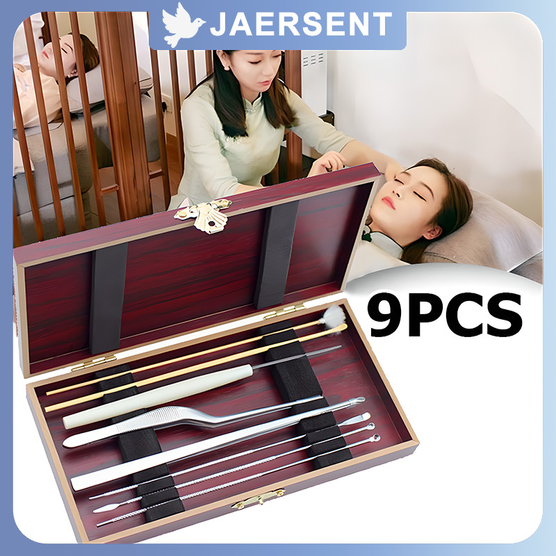 9 In 1 Alat Pembersih Kuping Alat Pembersih Telinga Lengkap Stainless Pembersih Telinga Ear Wax Pick