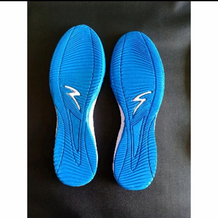 [[Promo]] (GRATIS INSOLE) OUTSOLE/SOL FUTSAL SPECS GRAND ORI 2 WARNA ALAS SEPATU - Biru Putih, 39