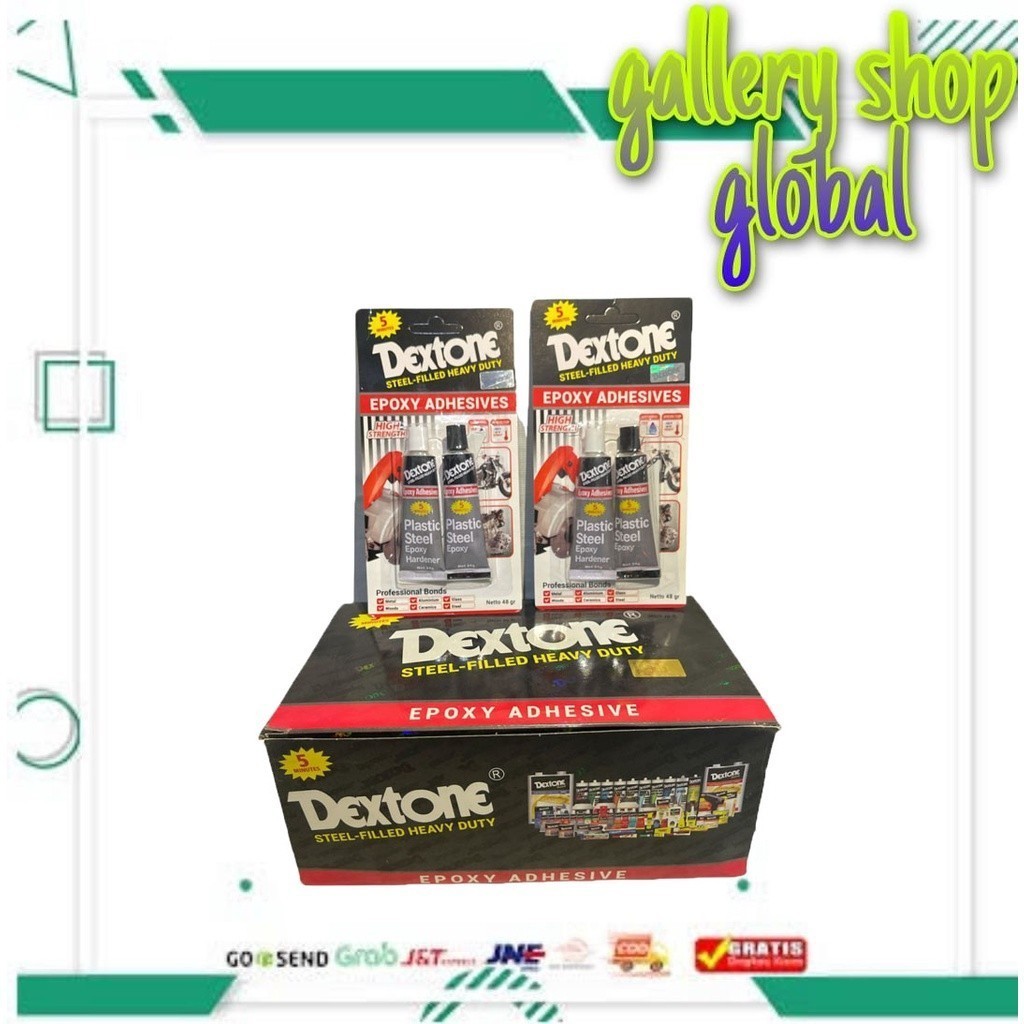 

LEM BESI DEXTONE 5 MENIT EPOKSI 48 Gram perkotak isi 12pcs