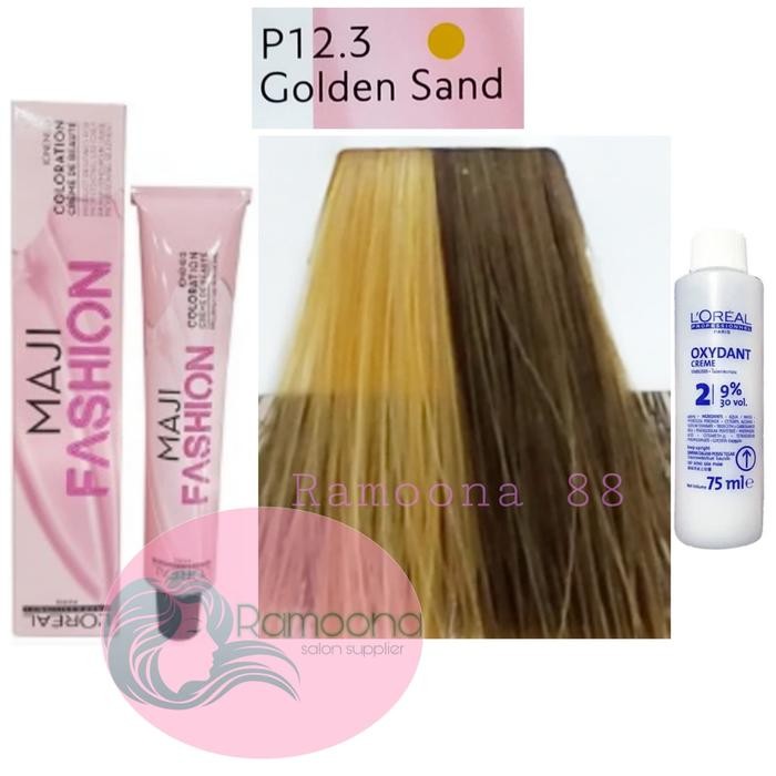 LOREAL MAJI FASHION MAJIFASHION P12.3 Golden Sand + Oxydant
