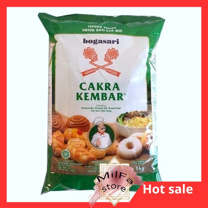 

MF1007 Tepung Terigu CAKRA KEMBAR PREMIUM 1Kg