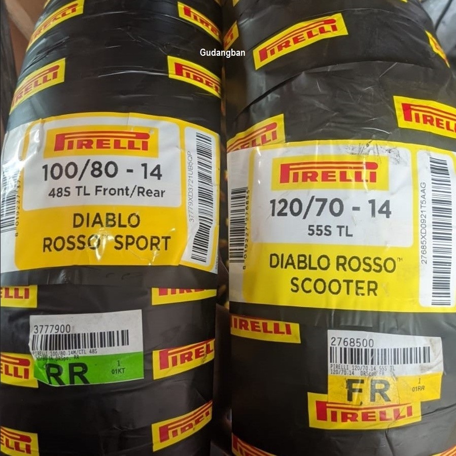 ( PAKET 2 BAN RING 14 ) 100 80 14 & 120 70 14 TUBELESS motor PCX 150 Vario 125 160 LEXI FREE PENTIL