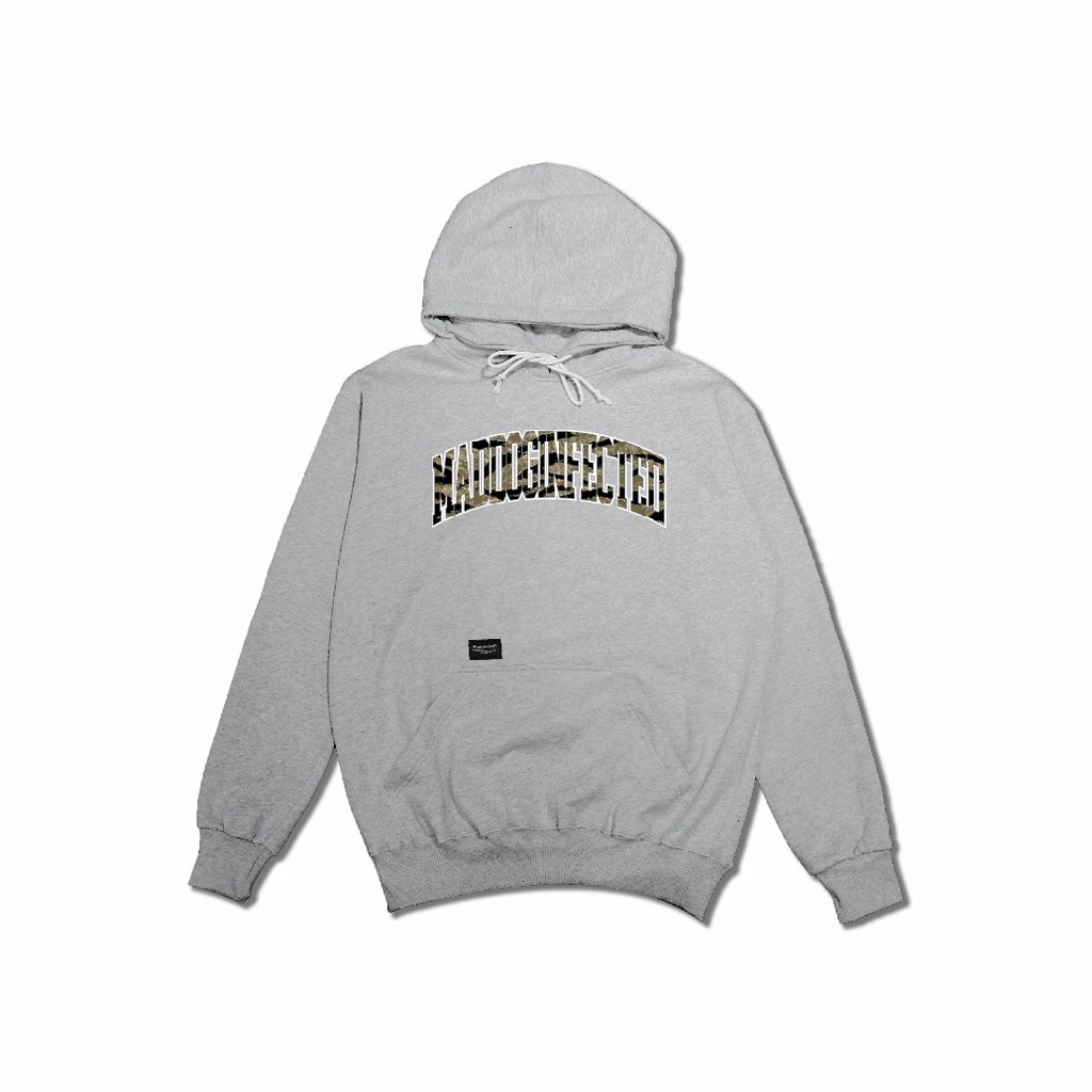 Maddog Infected - Hoodie - POANG CAMO HD MISTY | Jacket Pria Wanita Unisex Abu Distro Official Maddo