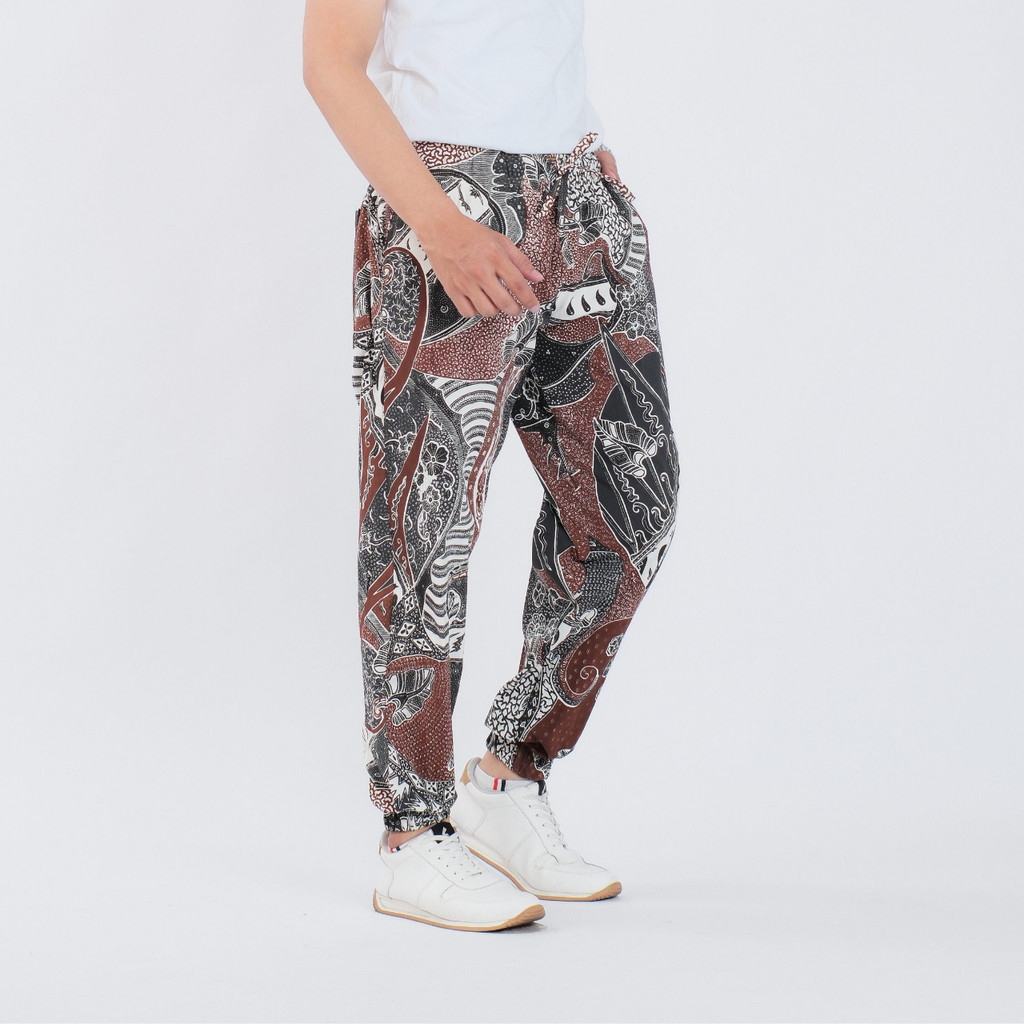 Celana Jogger Batik Pria Panjang Joger Pants Katun Premium Surya Teja CJ-51