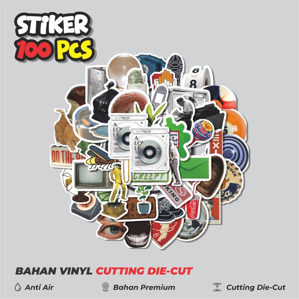 

Terbaru! 50 pcs Stiker Ins Style Simple Korea Dekorasi Lucu Kreatif untuk Notebook, Skateboard, HP