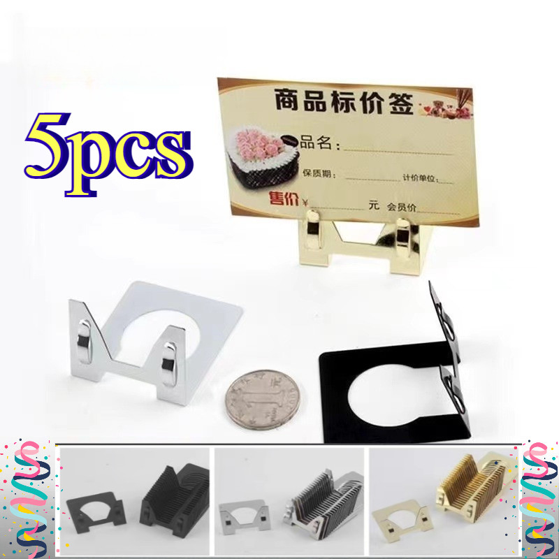 

5pcs Penjepit Label Harga/Harga Jepit Jepitan Nametag Bahan Logam Cod/Foto Price Tag/Penjepit Label