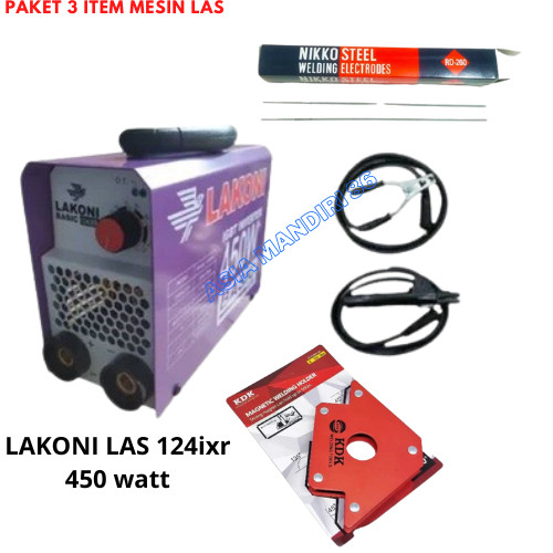 Mesin Las LAKONI 450 Watt Basic 124ixr - Mesin Las 450 Watt Lakoni Lengkap