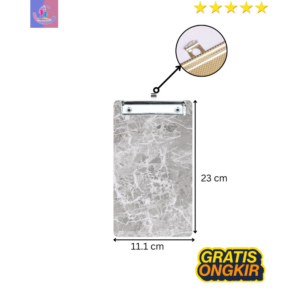 

Papan Jalan kayu kecil A5 clipboard alas ujian-Ukuran 11.1 x 23 cm