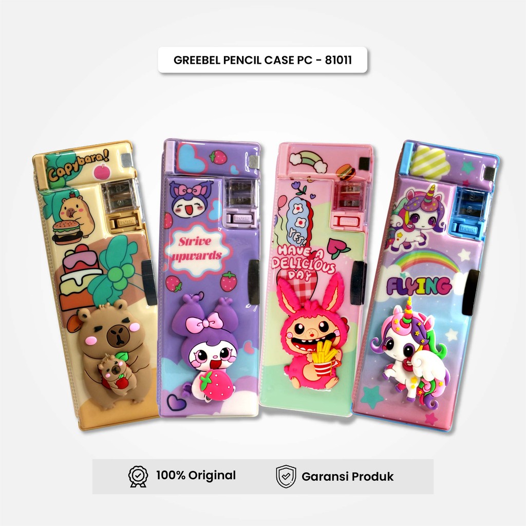 

GREEBEL Kotak Pensil Lucu 3D Karakter/ Tempat Pensil (81011) / Pencil Case / Pensil Anak Sekolah
