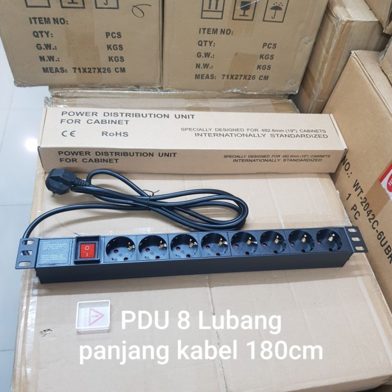 PDU rack server 8 lubang