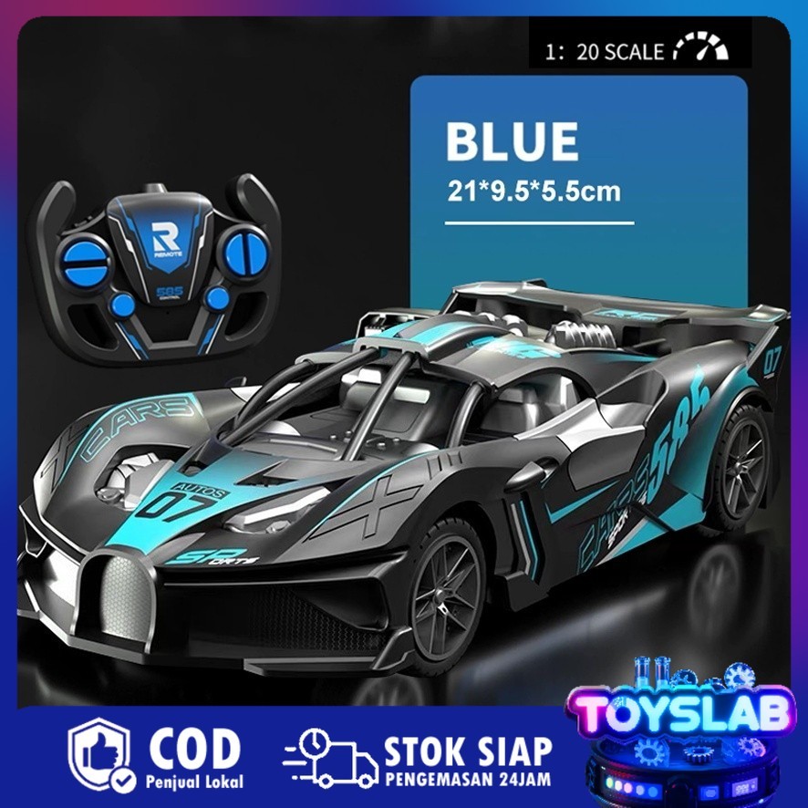 Bugatti RC Mobil Balap Mini, Rechargeable & Drift, Mainan Kecepatan Tinggi untuk Anak Laki-laki 360