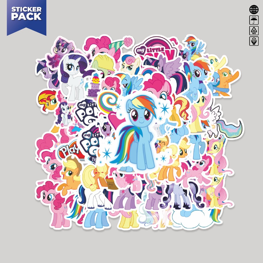 

[100PCS]Stiker Pack Stiker Kartun My Little Pony Unicorn Aesthetic Vinyl Anti Air Dekorasi Sticker Laptop Buku Journal Koper Helm Casing HP Gitar Helm Skateboard