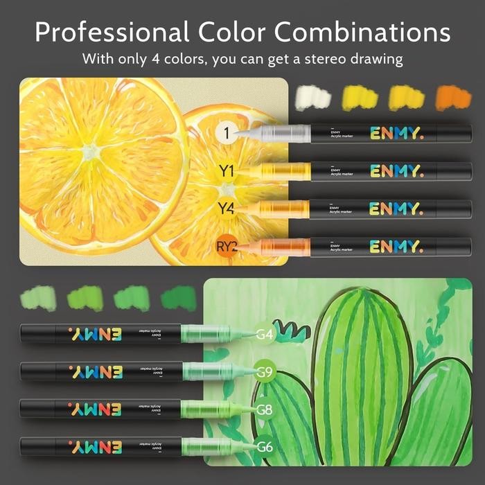 

TERLARIS! Marker Cair Akrilik Langsung 48 Warna, Untuk Lukisan Anak-anak Dan Mahasiswa, Berbasis Air, Tidak Tembus Pandang, Dapat Di-layering. - 24 warna