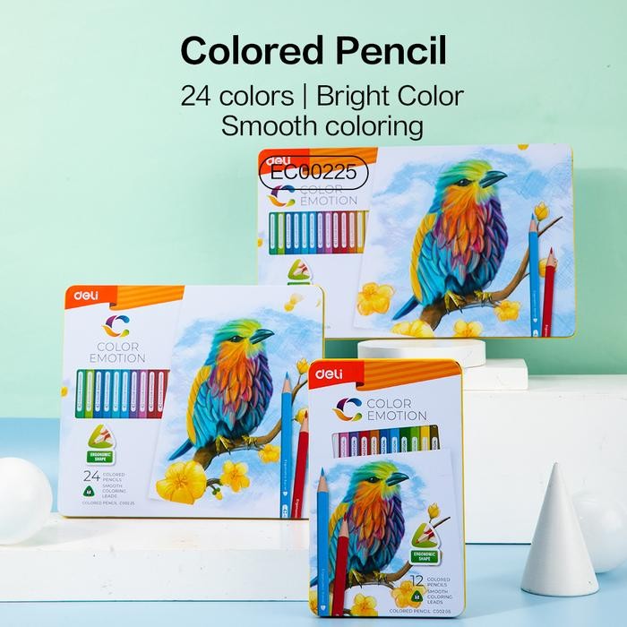 

TERLARIS! Deli Pensil Warna / Colored Pencil - 24C 24warna/box EC00225