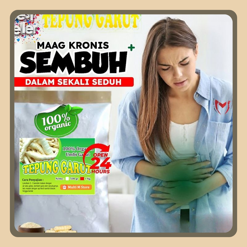 

1 Kg Tepung Pati Garut Super | Ampuh Mengatasi Maag Dan Asam Lambung