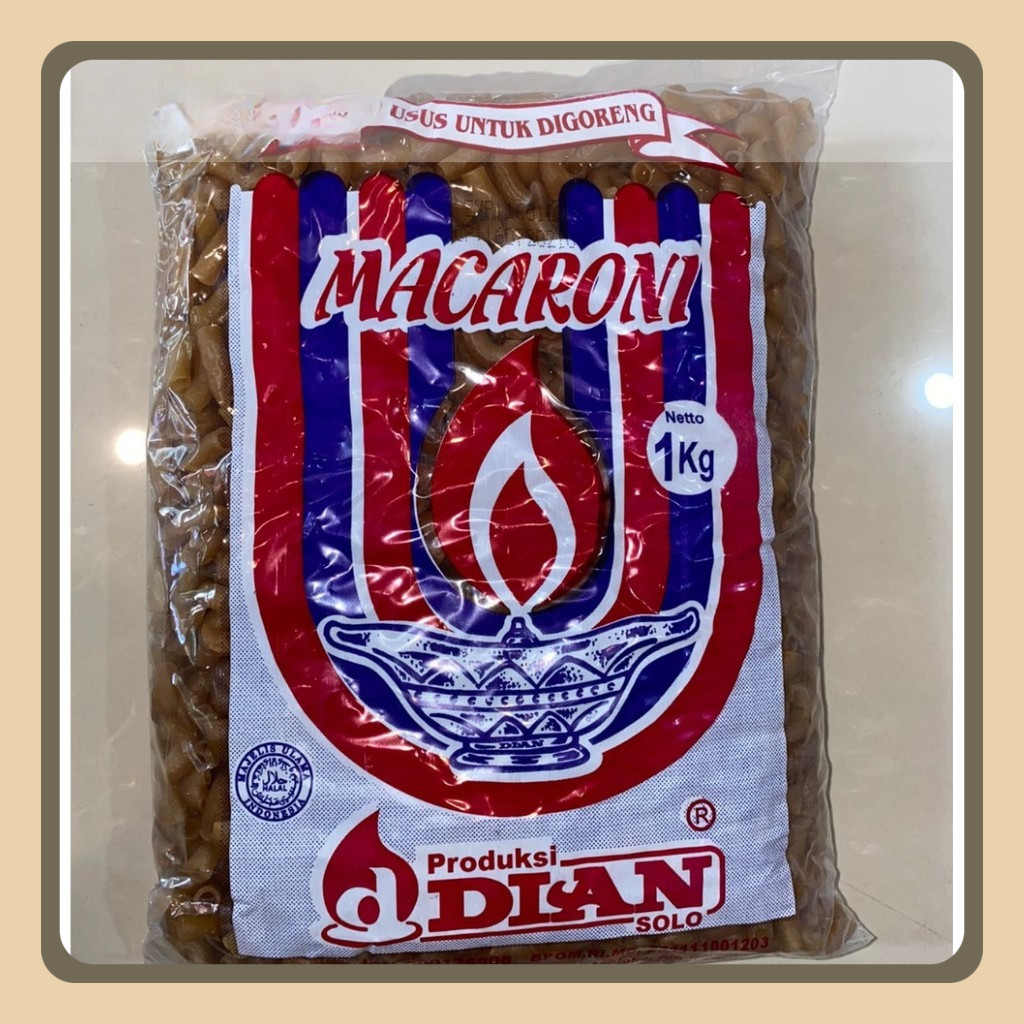 

Dian Makaroni / Macaroni Mentah Mekar / Makaroni Kiloan Macaroni Telor 10Kg