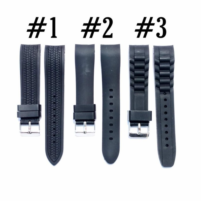 STRAP TALI JAM TANGAN 20MM TALIJAM RUBBER KARET 20 MM